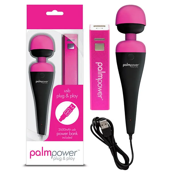 BMS Factory PalmPower Plug Play Wand BlackPink Anal