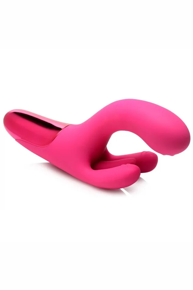 Sd Vibrators 10X Triple Rabbit Silicone Vibrator Pink