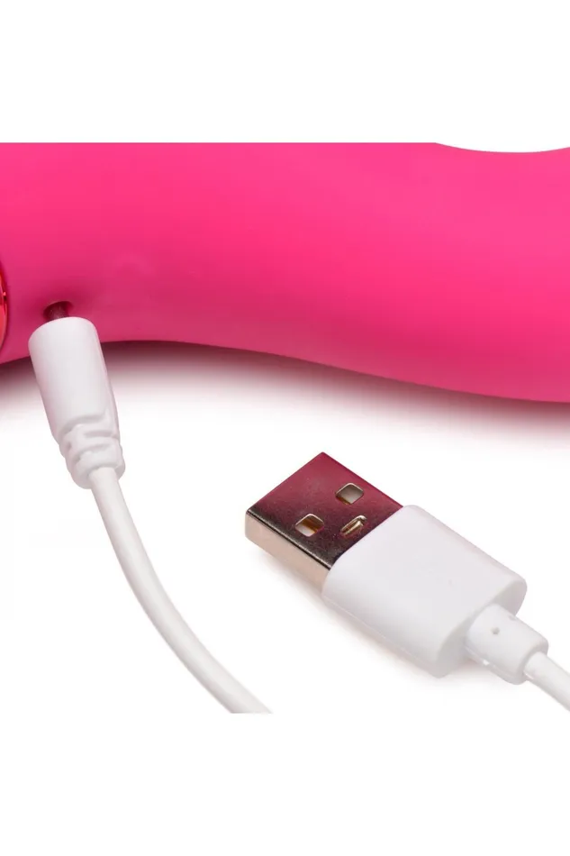 Sd Vibrators 10X Triple Rabbit Silicone Vibrator Pink