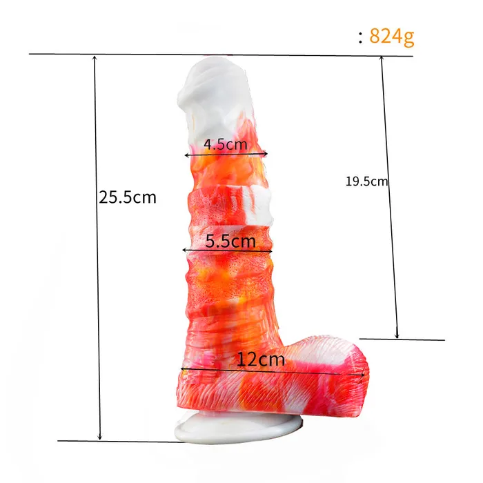 Female Sex Toys YOCY YOCY 255cm Silicone Fantasy Realistic Dildo