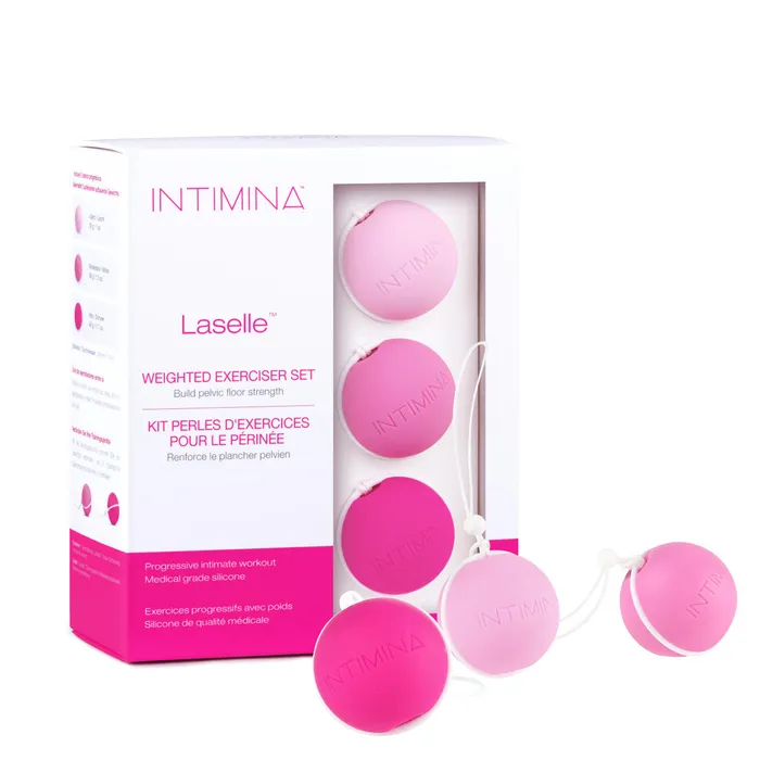 Intimina Dildos Intimina Laselle Routine Exercise Balls SET of 3 Pelvic Floor Weights Intimina Dildos Intimina Laselle Routine Exercise Balls SET of 3 Pelvic Floor Weights
