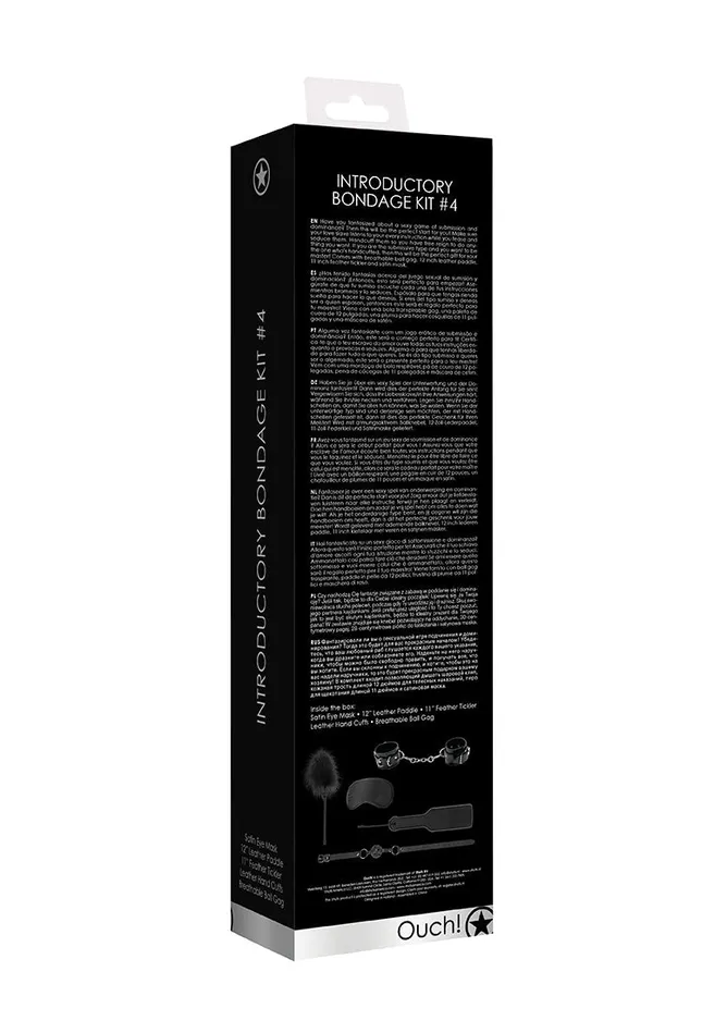 Shots America Anal Introductory Bondage Kit 4 Black