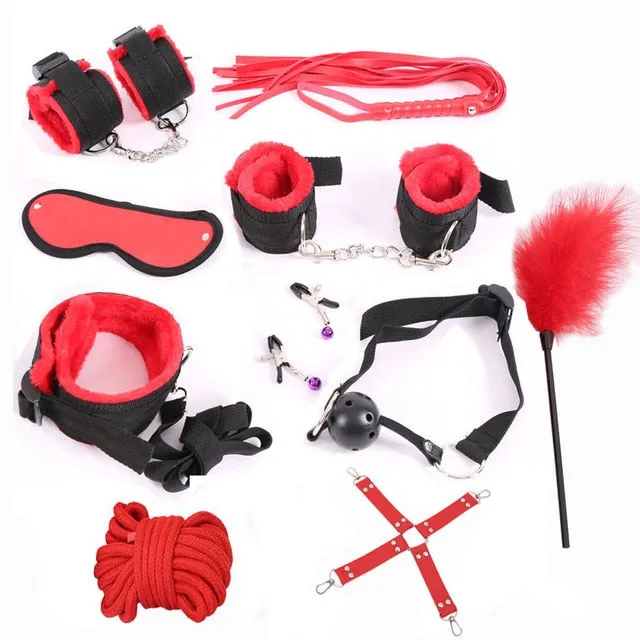 BDSM Restraint Bondage Set RedBlackPinkSex Own Pleasures Anal