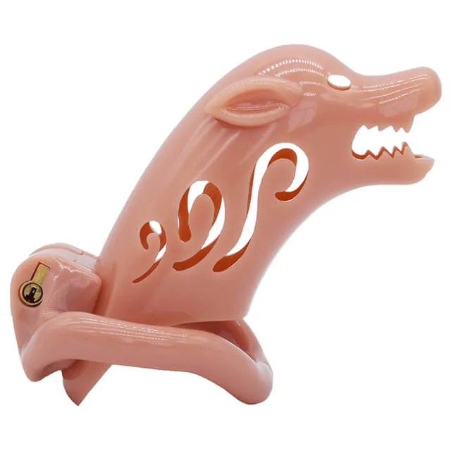 CHASTITY CAGE CO Male Sex Toys CC89 Cub Shaped Penis Cage Animal Cock Rings