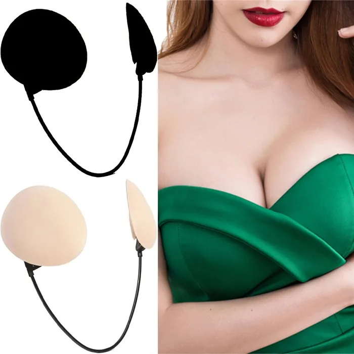 Couples Bras Invisible Push Up Frontless Bra Kit For Women And Ladies Strapless Backless House of Dasein Couples Bras Invisible Push Up Frontless Bra Kit For Women And Ladies Strapless Backless House of Dasein