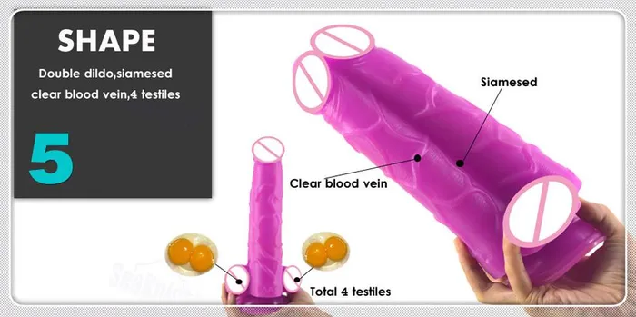Dildos House of Dasein Realistic Dildos Big Double Dildo Suction Cup Monster Veined Kink Fetish Large
