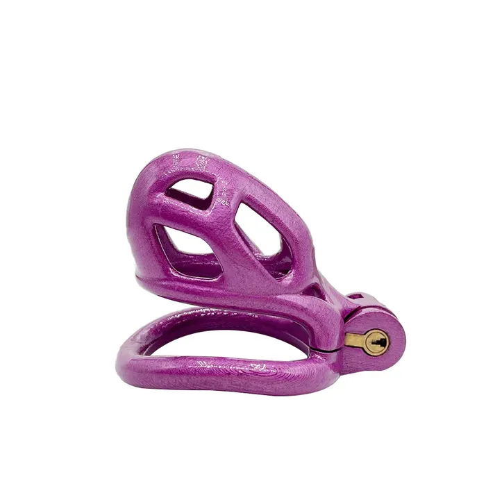 Male Sex Toys CHASTITY CAGE CO Purple Slave Cobra Chastity Cock Cage