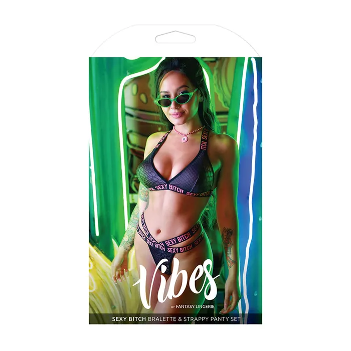 Male Sex Toys Vibes Sexy Bitch Reptile Print Set Lxl Fantasy Lingerie