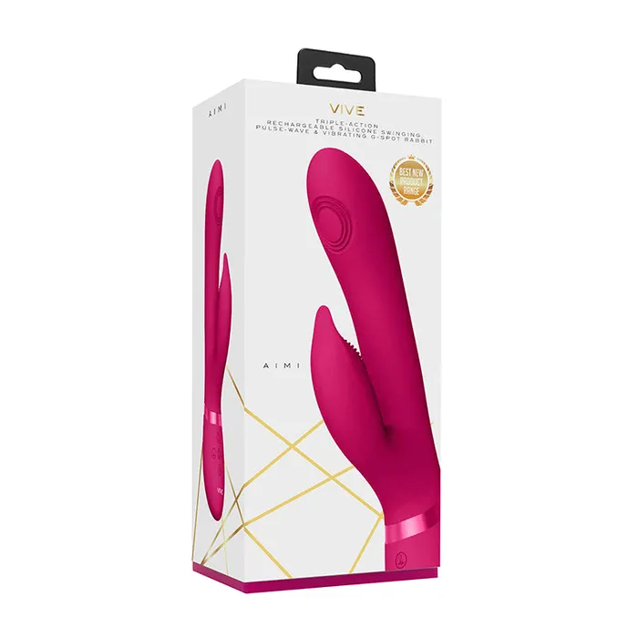 Shots America LLC Vibrators ViveAimi Silicone Rabbit Pink