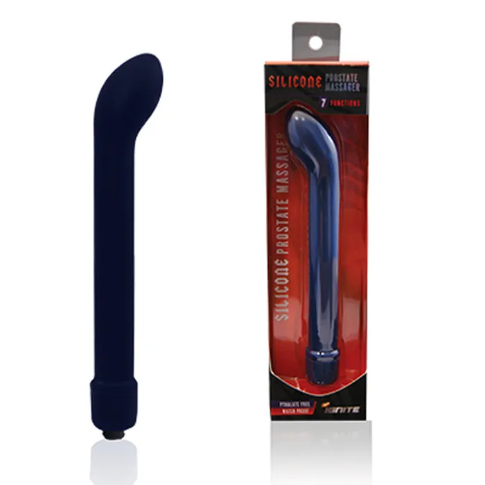 Si Vibrating Prostate Mass Silicone Blue SI Novelties Anal