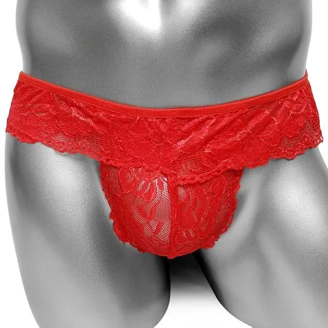 Teddies And Bodies CHASTITY CAGE CO Sissy Alice Lace Thong