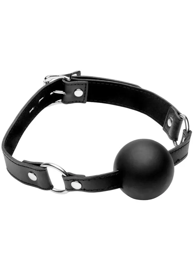 XL 2 Inch Silicone Ball Gag Strict Anal