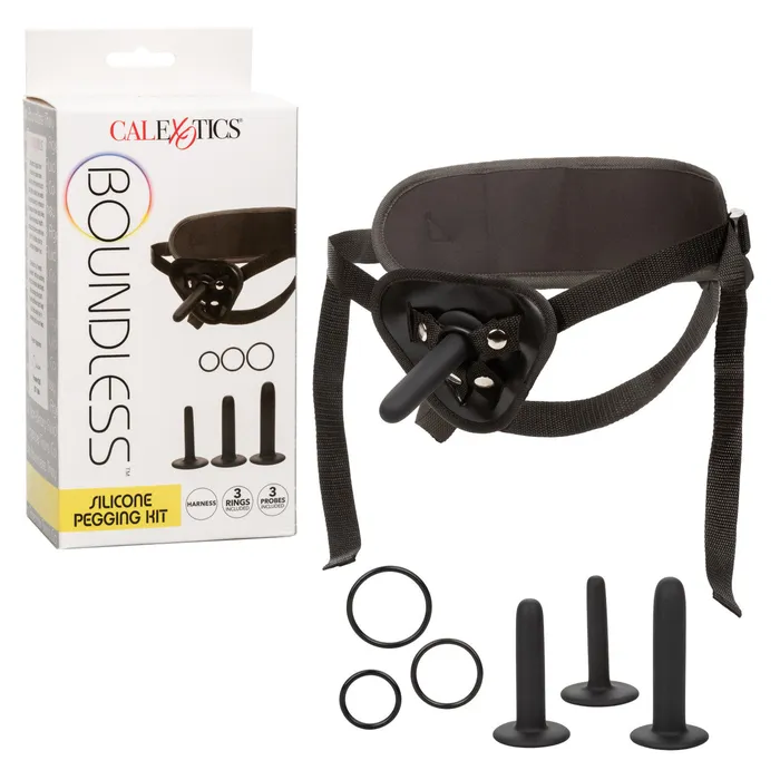 AAPD Female Sex Toys Boundless SILICONE PEGGING KIT includes StrapOnHarness 3 Probe Dildos 3 Rings AAPD Female Sex Toys Boundless SILICONE PEGGING KIT includes StrapOnHarness 3 Probe Dildos 3 Rings