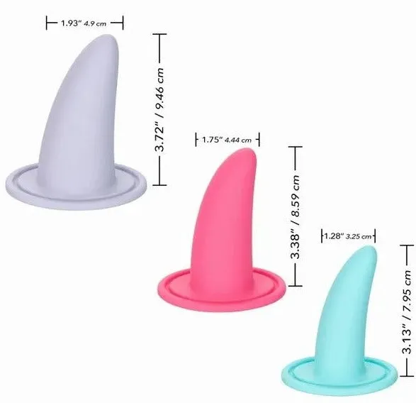 Calexotics SheOlogy ADVANCED 3 Piece Wearable Vaginal Dilator Set CalExotics Male Sex Toys