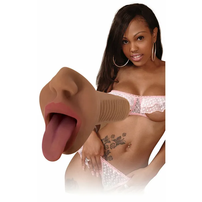 Curve Toys Vibrators Mistress Mercedes Mouth Chocolate