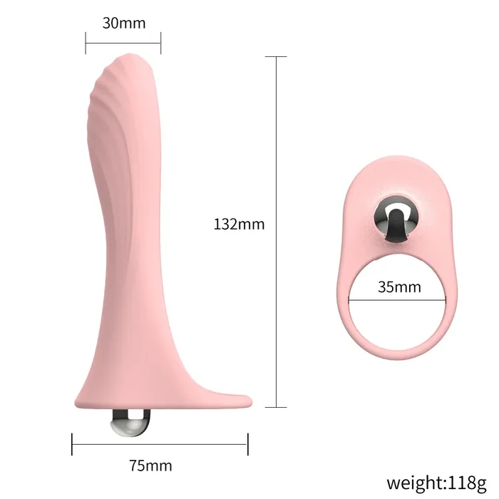 EVEs SECRETS Couples Wireless Silicone Double Penetration Vibrator RemoteControlled Waterproof Sex Toy for Couples