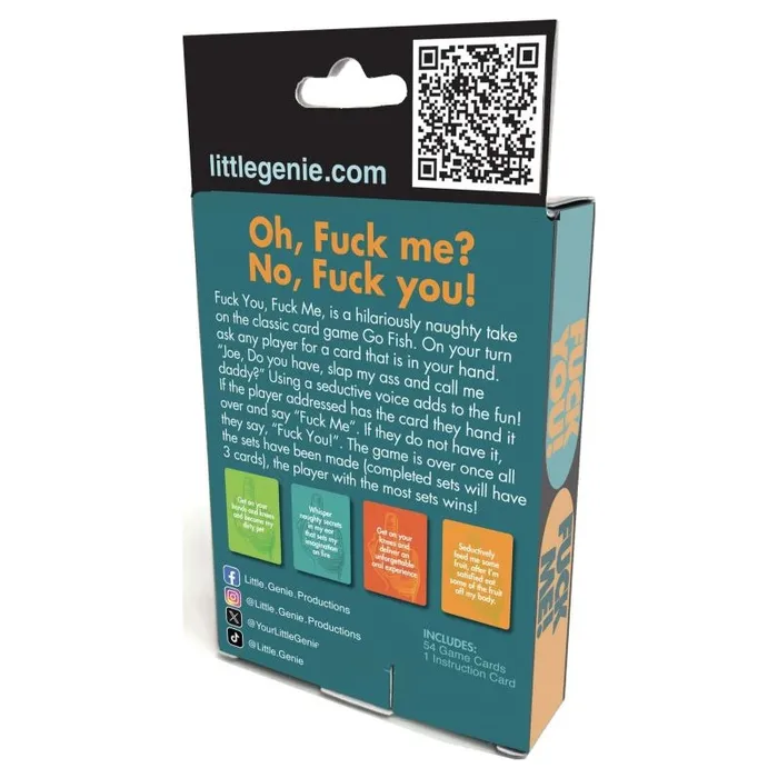 Fuck You Fuck Me Card Game Genie Games