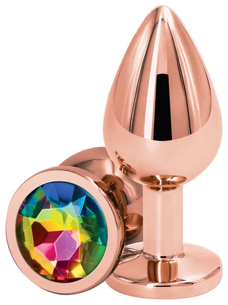 REAR ASSETS ROSE GOLD BUTT PLUG WITH CIRCLE NS NOVELTIES Anal