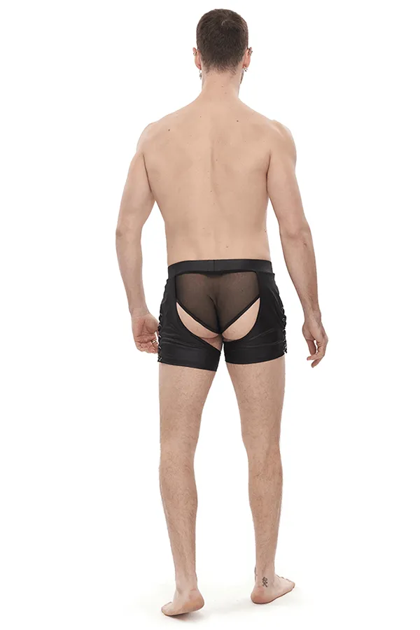 Seductive Sheer Mens Briefs Black Elastic Boxers EVEs SECRETS Anal