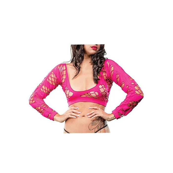 Vibrators Beverly Hills Naughty Girl Naughty Girl Crotchless Mesh Fishnet Leggings PinkBlack