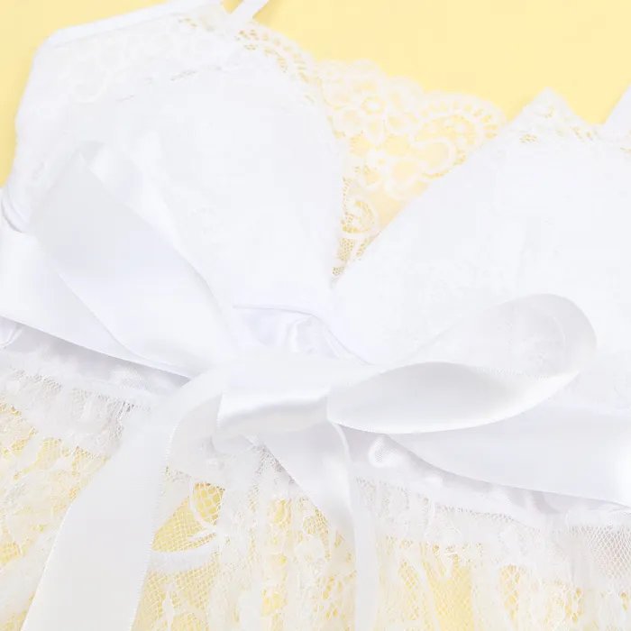 Babydoll 3 Pcs Lace Sexy Push Up Sleepwear with Ribbon Belt FRISKY BUSINESS SG Couples