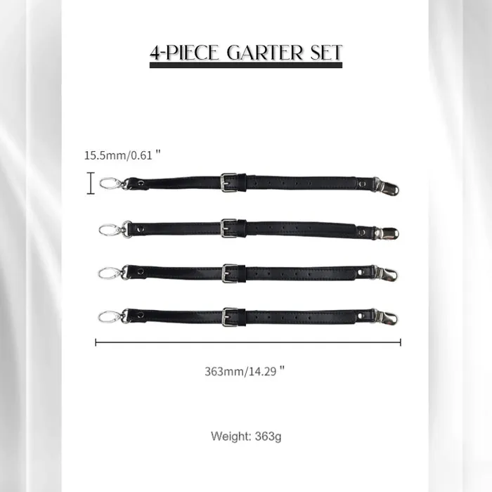 BDSM Sensual Mini Skirt Garter Set with Whip FRISKY BUSINESS SG Female Sex Toys
