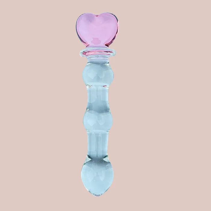 Dildos House of Chastity Heart Stopper Beaded Glass Dildo