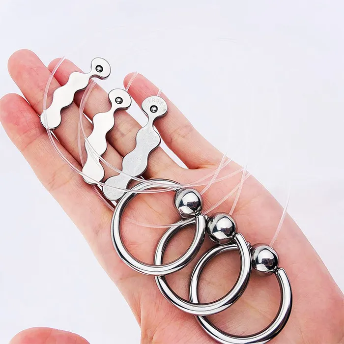 FRISKY BUSINESS SG Male Sex Toys Bean Bliss Stainless Steel Anal Plug with Handle