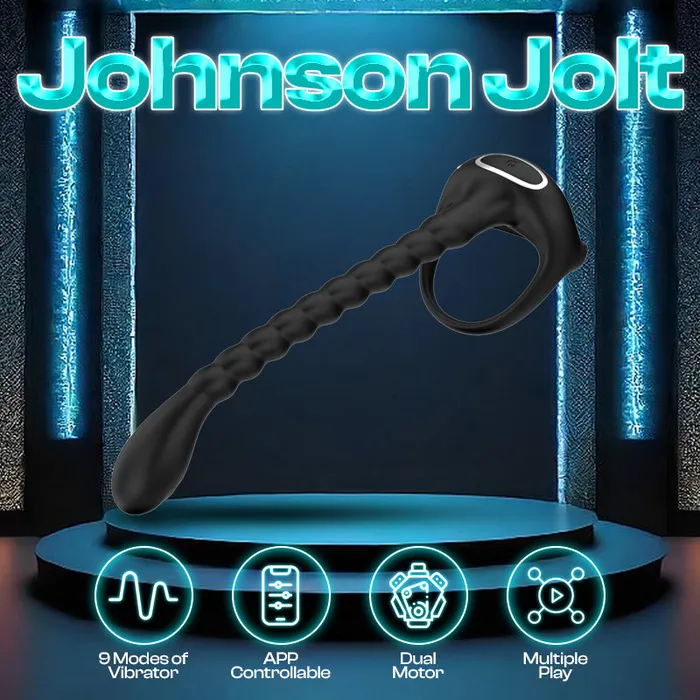 FRISKY BUSINESS SG Male Sex Toys Johnson Jolt APP Control Penis Stimulator with Cock Ring