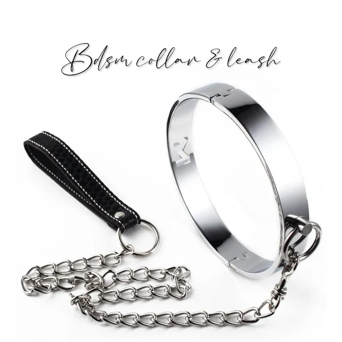 FRISKY BUSINESS SG Vibrators BDSM Alloy Collar Leash