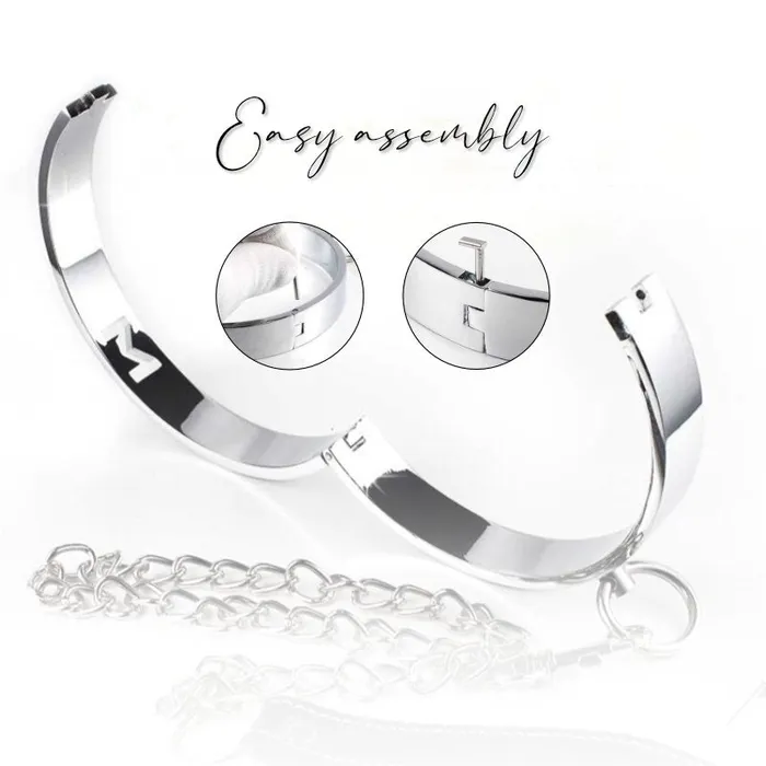 FRISKY BUSINESS SG Vibrators BDSM Alloy Collar Leash