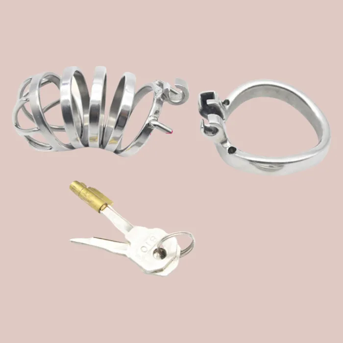 House Of Chastity Bird Cage Horizontal Standard Metal Chastity Cage Male Sex Toys