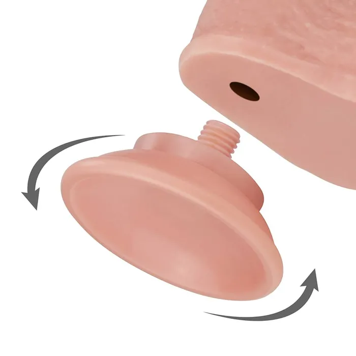 LOVETOY 9 Realistic Dual Density Sliding Skin Dildo with Suction Cup Female Sex Toys