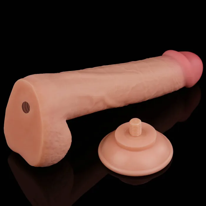 LOVETOY 9 Realistic Dual Density Sliding Skin Dildo with Suction Cup Female Sex Toys
