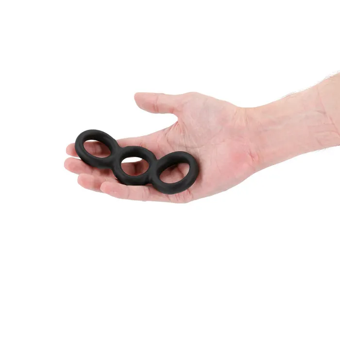 Renegade Threefold Cock Ring Black NS Novelties Male Sex Toys Renegade Threefold Cock Ring Black NS Novelties Male Sex Toys